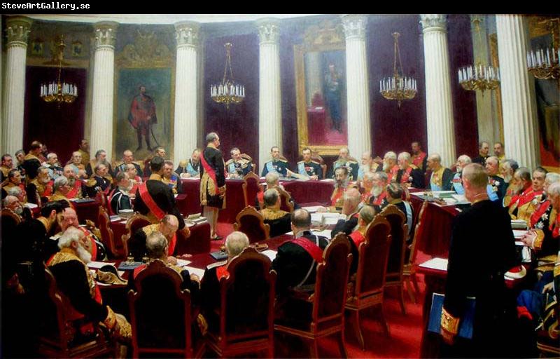Ilya Repin Ceremonial session of the State Council 1900